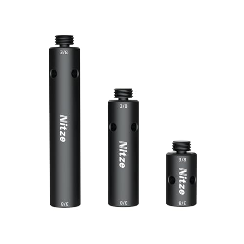 Nitze 15mm Rod with 3/8" Screw, 1"/2"/3" (3 pcs) Kit - R15-3/8-KIT