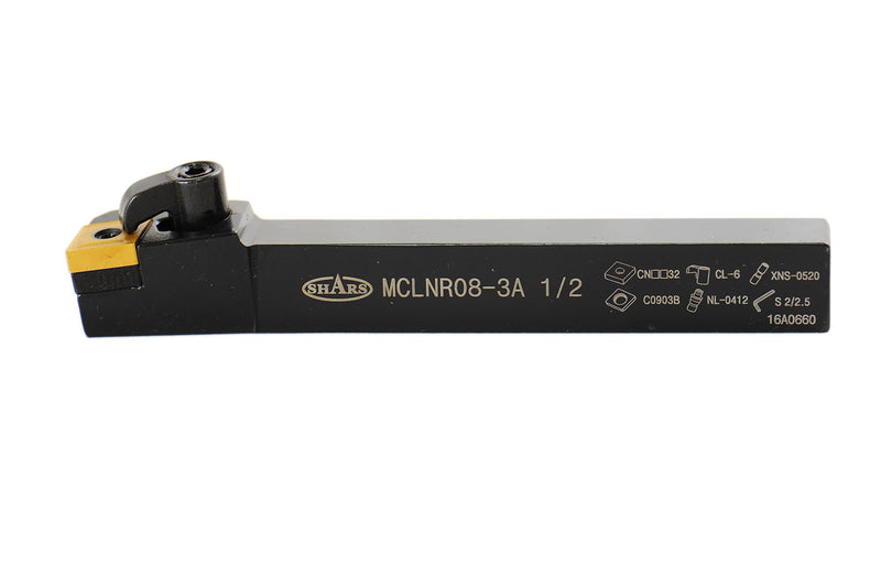 [Australia - AusPower] - Shars 1/2" MCLN Tri-Lock Indexable Tool Holder Right Hand for CNMG Inserts 404-1775 P] 