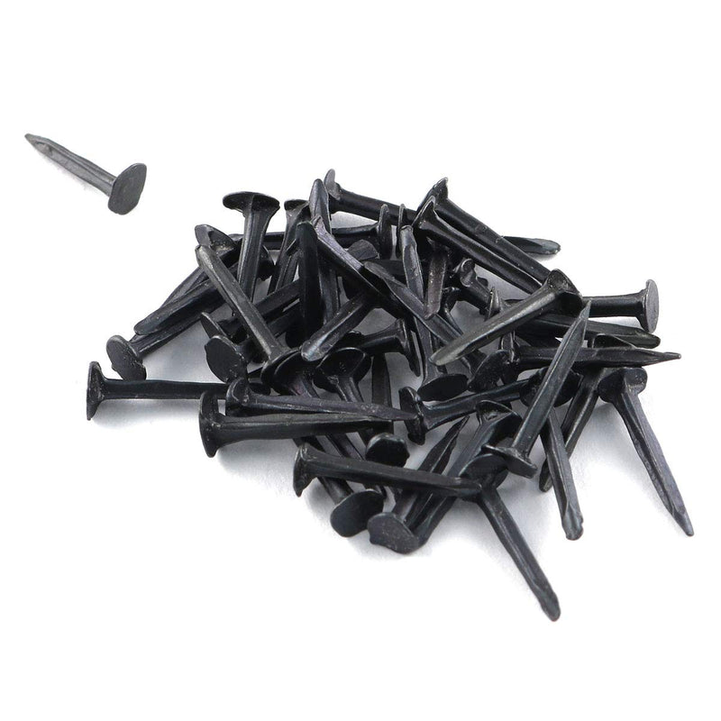 [Australia - AusPower] - E-outstanding 500pcs Black Iron Stud 13mm Metal Nails Tacks for Shoes Boots Leather Heels Soles Repairs Replacement 