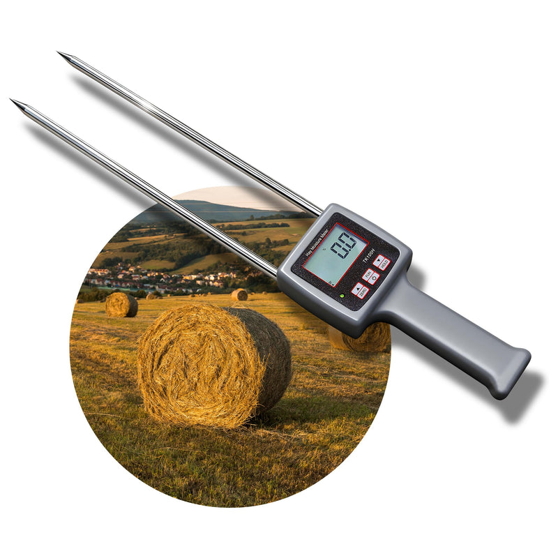 [Australia - AusPower] - Portable Hay Moisture Meter for Alfalfa, Leymus Chinensis, Orchard Grass, Pennisetum Gydridum, Guinea Grass, Clover, Soapwort, Wheat Straw and other Hays For Hay 