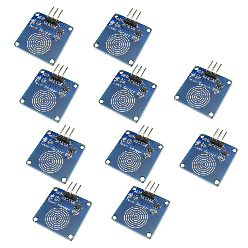 [Australia - AusPower] - 10PCS TTP223B Digital Touch Sensor Capacitive Touch Switch Module Inching Tact Switch DIY 
