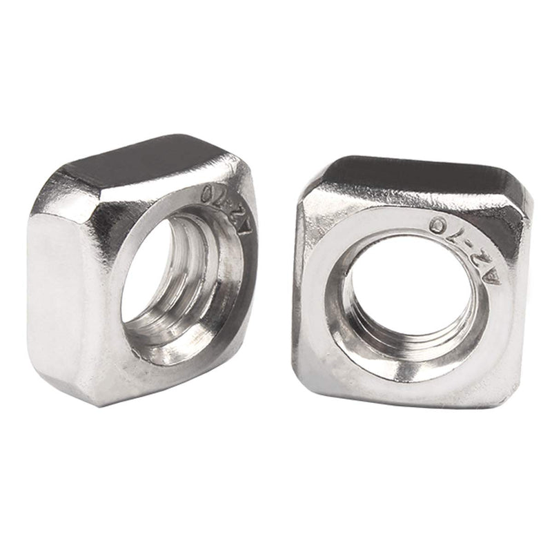 [Australia - AusPower] - 100pcs M5-0.8mm Stainless Steel Square Nuts ?Metric Coarse Thread 