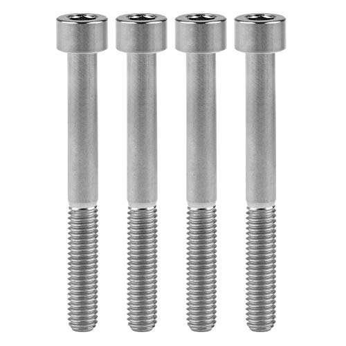 Wanyifa titanium M6x60mm socket head bolt with Allen hex drive, shown individually