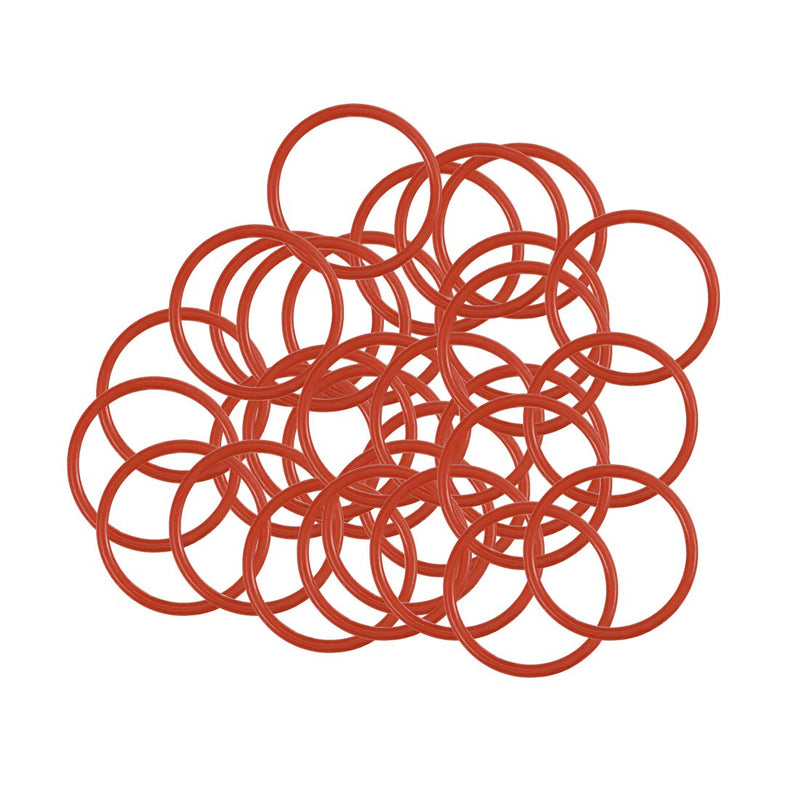 [Australia - AusPower] - uxcell Silicone O-Ring, 13mm OD, 11mm ID, 1mm Width, VMQ Seal Rings Gasket, Red, Pack of 30 13mmx11mmx1mm 