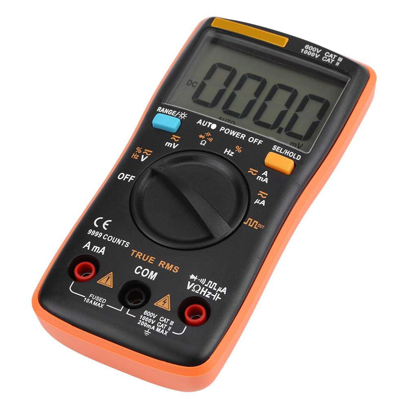 [Australia - AusPower] - AN8008 True RMS Digital Multimeter with Continuity & Diode Test AC DC Voltage Ammeter Ohm Meter for Home Automotive Electrical Use 