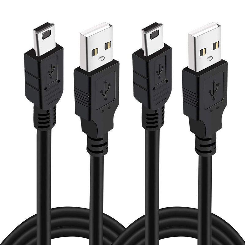 [Australia - AusPower] - 2Pack 10Ft Charger Cable for PS3 Controller, Magnetic Ring Mini USB Data Cord for Sony Playstation 3/ PS3 Slim/PS Move Controllers ,GoPro, TI-84 Plus CE HD,Dash Cam,MP3 Player Digital Camerasetc 
