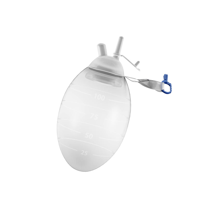 [Australia - AusPower] - AMZ Wound Drainage Bulb 100 ML. Oval Shape Silicone Bulb Evacuator Medical Suction. Surgical Drainage Bulb. Needle-Free Wound Drainage Reservoir for Closed Wound. Jackson Pratt Drain Bulb 1 Pack 
