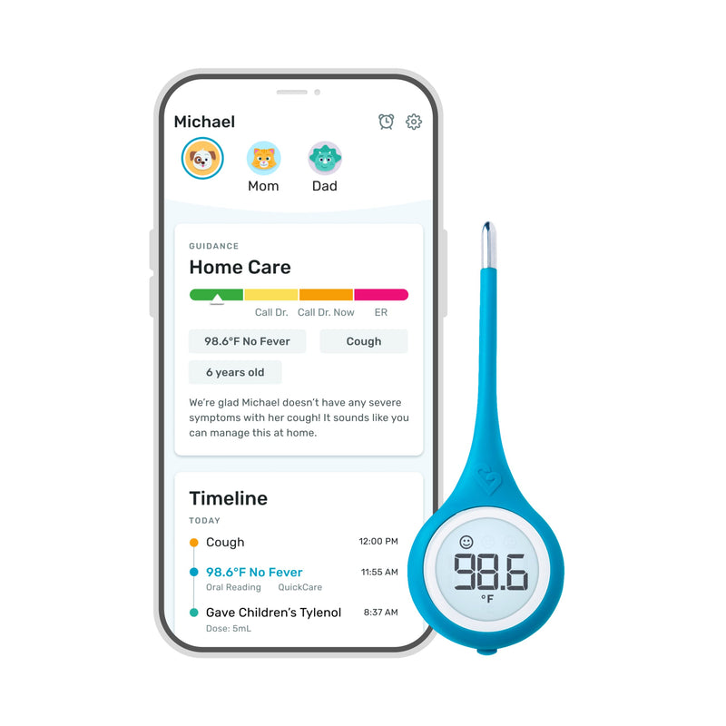 [Australia - AusPower] - Kinsa QuickCare Smart Digital Thermometer - Medical Termometro FDA Cleared 