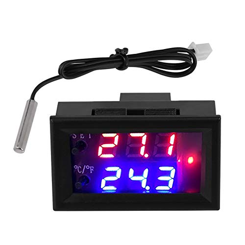[Australia - AusPower] - Temperature Controller, 12V Digital Display Microcomputer Thermostat Temperature Controller Switch Household Thermostats Fan Controller with Sensor 