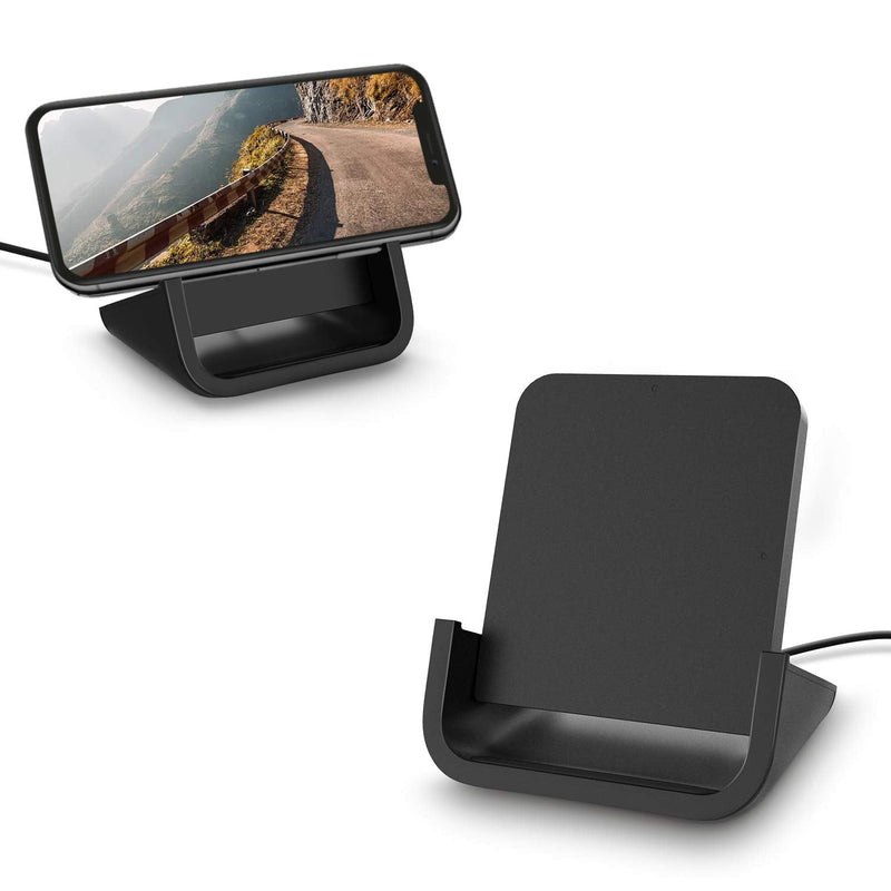 [Australia - AusPower] - Wireless Charger YUWISS Wireless Charging Stand Cordless Charger 10/7.5/5W Compatible with iPhone 14 13 12/12 /11Pro Max/XR/XS Max/XS/X/8/8Plus Galaxy S22/S21/S9/S9+/S8/S8+ Note Black 