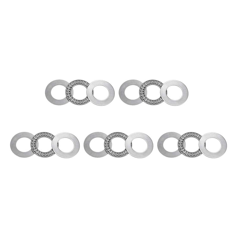 [Australia - AusPower] - uxcell AXK2035 Thrust Needle Roller Bearings with Washers 20mm Bore 35mm OD 2mm Width 5pcs 20mmx35mmx2mm 