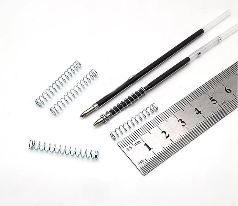 [Australia - AusPower] - Customized Galvanized Spring Steel Metal Small Coil Pressure Spring Compression Spring for Ball Pen, Wire Diameter 0.4mm * Out Diameter 4mm * Length 30mm, 100Pcs 