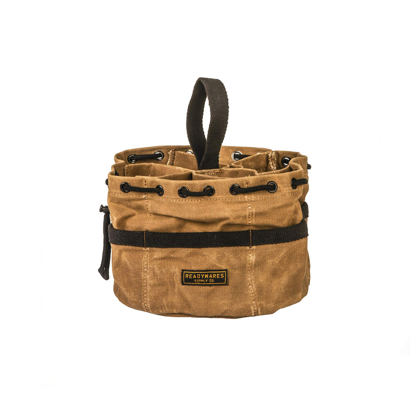 Readywares Parachute Nail Pouch, Parachute Bag for Nails, Screws, and Supplies, Heavy Duty Waxed Canvas Organizer Bag