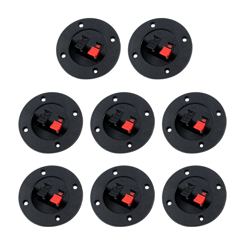 [Australia - AusPower] - T Tulead Speaker Box Terminal Cups Round Stereo Cup Connectors 2 Positions 2.95-Inch Binding Post Cable Terminal Cup Pack of 8 