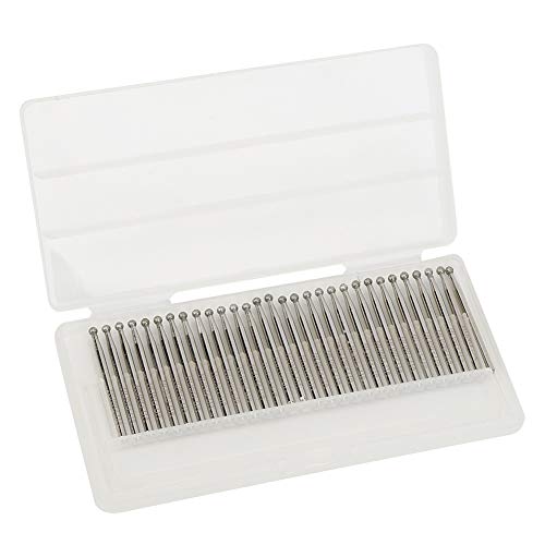 30-Piece Diamond Grinding Bits Diamond Grinding Points 3 mm Diamond Cutter Carving Tools for Jade Jewellery Stone Ceramic