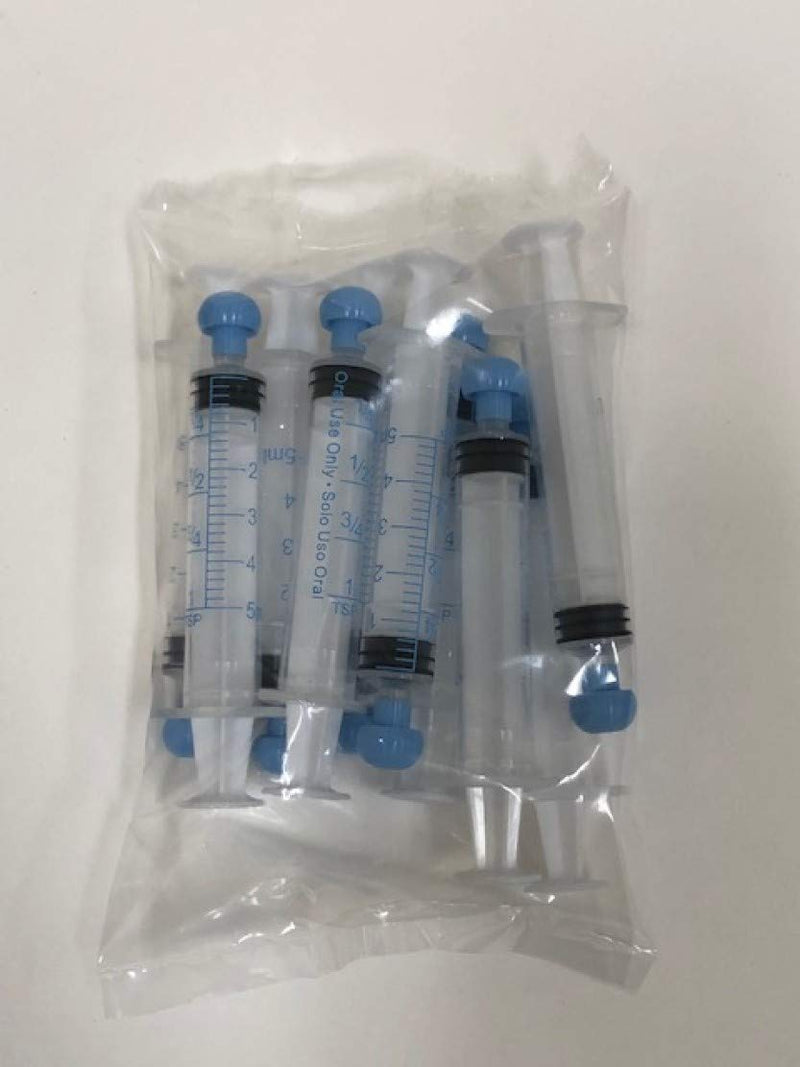 [Australia - AusPower] - Easy Glide 5ml 5cc Oral Syringe, Caps Included, Great for Oral Medicine and Home Care, 10 Count 