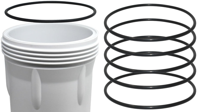 [Australia - AusPower] - AppliaFit 6-Pack O-Ring Gasket Seals Compatible with GE HHRING - Fits Whole Home Filtration Models GXWH30C, GXWH35F, GXWH38F, GXWH38S, GXWH40L, WS03X10039, FXHSC, FXHTC 