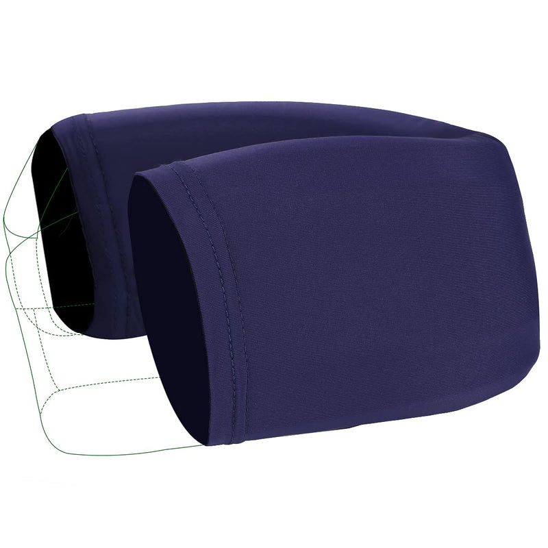 [Australia - AusPower] - Cover Sleeve for Neck Brace & Cervical Collar for Men & Women, Dust Cover, Comfortable Wearing While Sleeping, Working, Breathable Sweat-Absorbent, Quick Dry (Blue, Medium) Medium (Pack of 1) Blue 