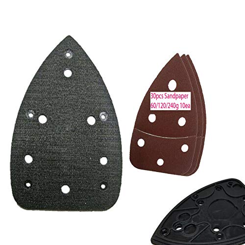 [Australia - AusPower] - MTP 30+1 Mouse Pad Sandpaper for Ryobi Corner Cat Sander 039065005001 Backing Platen 