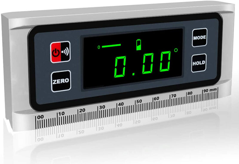 [Australia - AusPower] - Angle Gauge eOUTIL Digital Protractor Inclinometer Angle Finder with V-Groove Magnetic Base, Precision Bevel for Automobile Woodworking Building Drilling Machinery Masonry 