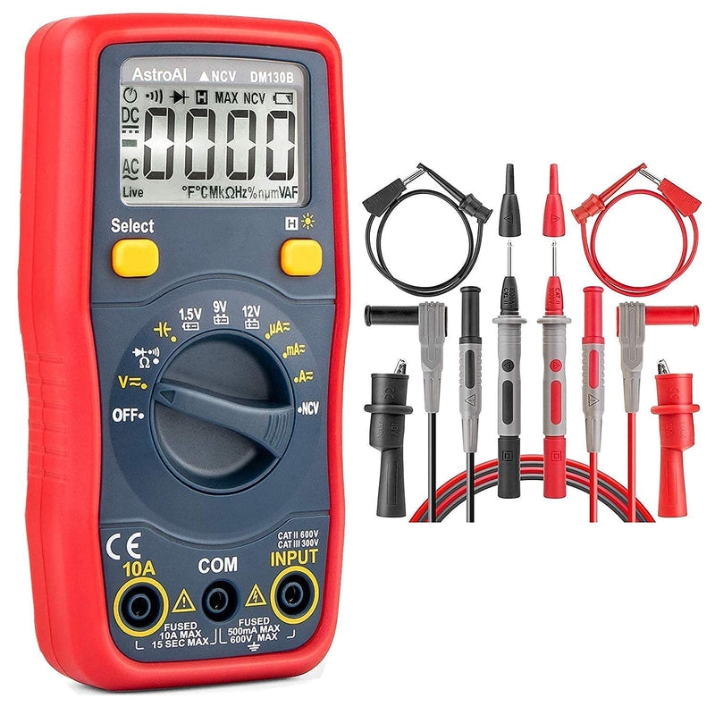 [Australia - AusPower] - AstroAI Digital Multimeter & Multimeter Test Leads 