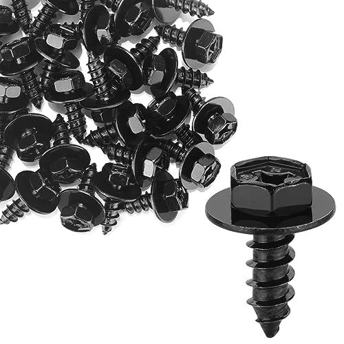 Luxlead fender liner screws and splash shield bolts, 30-piece screw and bolt assortment set