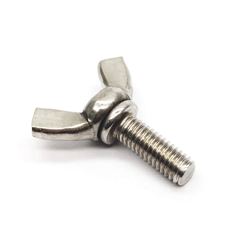[Australia - AusPower] - Wing Bolt Wing Screw Stainless Steel Butterfly Bolt Screw Thumb Hand Screws 10pcs (M6-1.0x16mm) M6-1.0x16mm 