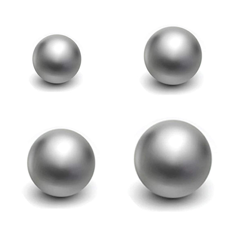 [Australia - AusPower] - 4 pcs Coin Ring Making Balls Chrome Steel Balls Monkey Fist Balls,Assortment of 5/8Inch, 3/4Inch, 7/8Inch,1Inch 
