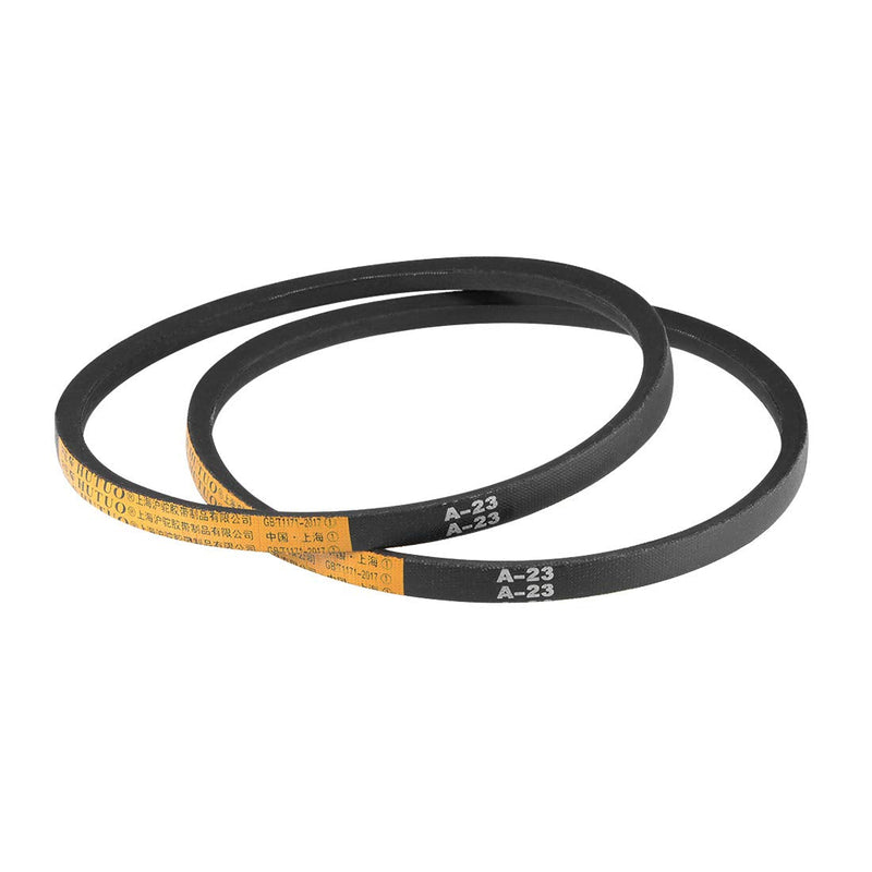 [Australia - AusPower] - uxcell A23 V-Belts 23" Pitch Length, A-Section Rubber Drive Belt 2pcs 23" 