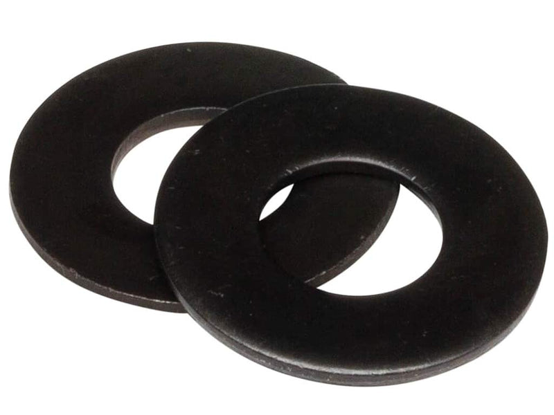 [Australia - AusPower] - 18-8 Stainless Steel 1/4" Flat Washers (100 pcs) Black Oxidized in USA by Makers Bolt 1/4" (.281ID X .625OD X .050TH) 
