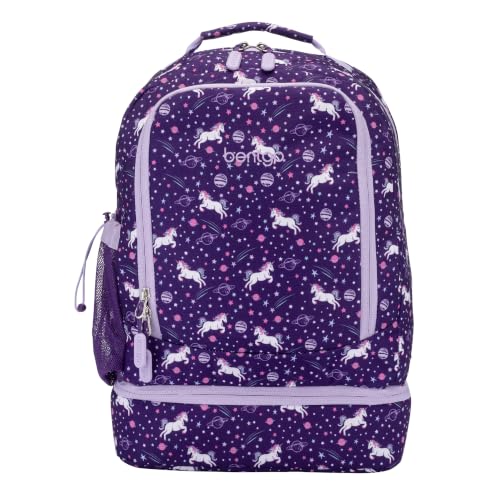 Bentgo Kids 2-in-1 Backpack & Insulated Lunch Bag with Padded Straps Unicorn Kids Large