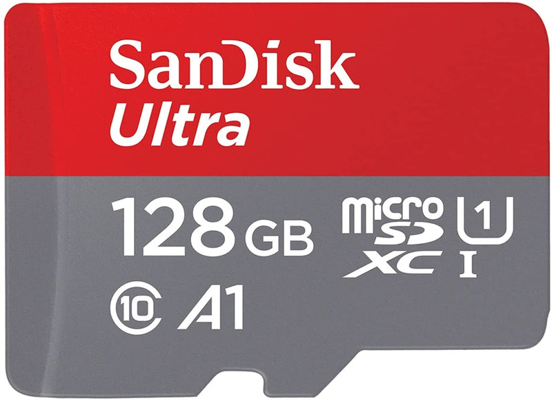 [Australia - AusPower] - [Older Version] SanDisk 128GB Ultra microSDXC UHS-I Memory Card with Adapter - 120MB/s, C10, U1, Full HD, A1, Micro SD Card - SDSQUA4-128G-GN6MA 