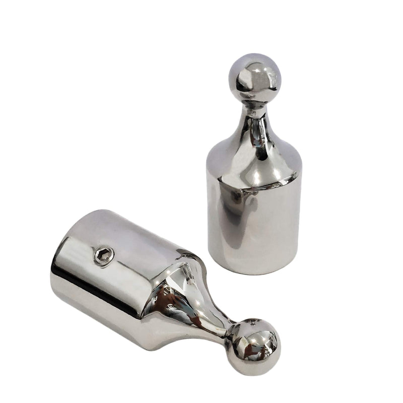 Pair of 316SS Heavy Duty Bimini Top Stainless Steel End Ball 7/8" or 1" ID Marine Bimini Ball Top Fittings Marine Hardware 1" ID pair