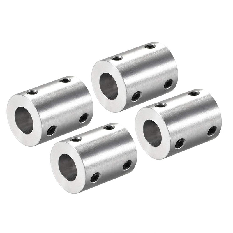 [Australia - AusPower] - uxcell 5mm to 10mm Bore Rigid Coupling Set Screw L25XD20 Aluminum Alloy,Shaft Coupler Connector for 3D Printers, Motor Accessories,4pcs 5mm to 10m 