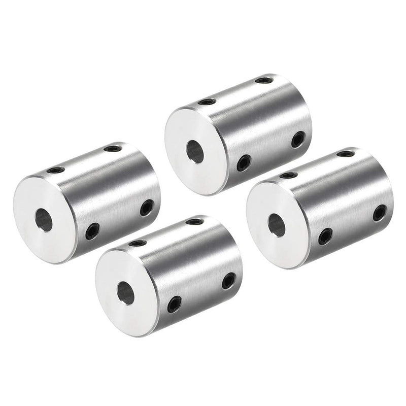 [Australia - AusPower] - uxcell 5mm to 8mm Bore Rigid Coupling Set Screw L25XD20 Aluminum Alloy,Shaft Coupler Connector for 3D Printers, Motor Accessories,4pcs 