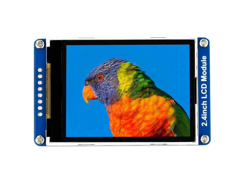 Waveshare 2.4 inch LCD TFT Display Module Support 65K RGB Colors, 240 x 320 Resolution, with SPI Interface, Embedded ILI9341 Driver, Using SPI Bus