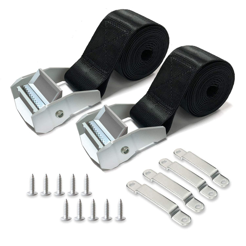[Australia - AusPower] - Safety Tie Down Kit, Large Hold Down Strap, Suitable for Battery, Cooler and Fuel Tank, Effectively Prevent Equipment from Slipping (2 Pack) 2 