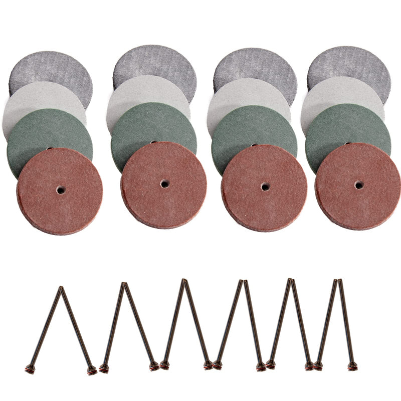 [Australia - AusPower] - SaferCCTV 40Pcs Silicone Rubber Polishing Wheels, Polishing Wheels Kit with 12Pcs Mandrel Shank for Jewelry, Dental Lab, Rotary Tool, 4 Colors 