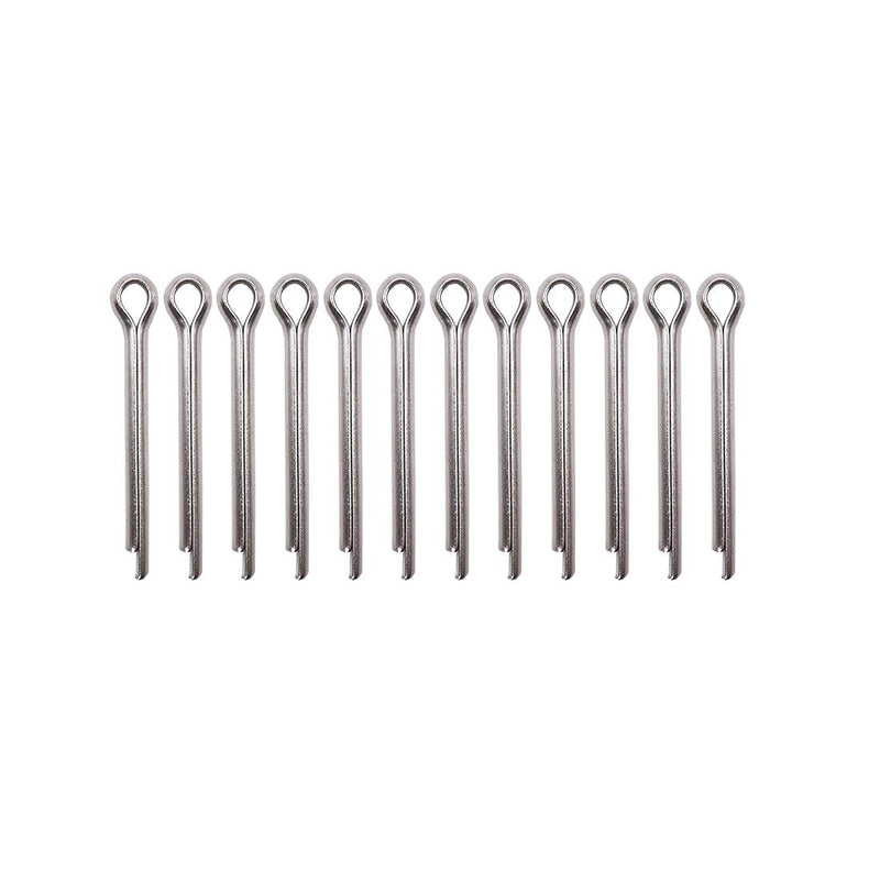 [Australia - AusPower] - 12Pcs Marine Propeller Cotter Pins 18-3735 18-3735-9 Replacement for Suzuki 09204-03001 Yamaha 91401-40025-00 Johnson/Evinrude 5030087 