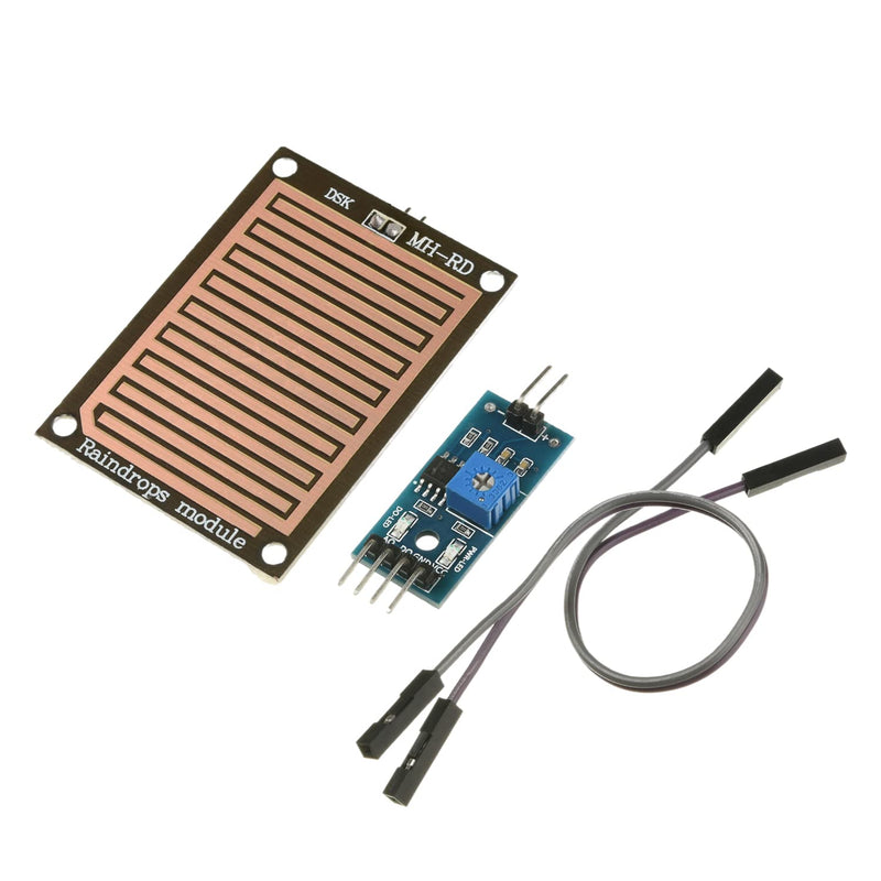 [Australia - AusPower] - Fielect Raindrops Module Raindrop Detection Sensor Humidity Rain Weather Sensitivity Monitoring for Arduino 