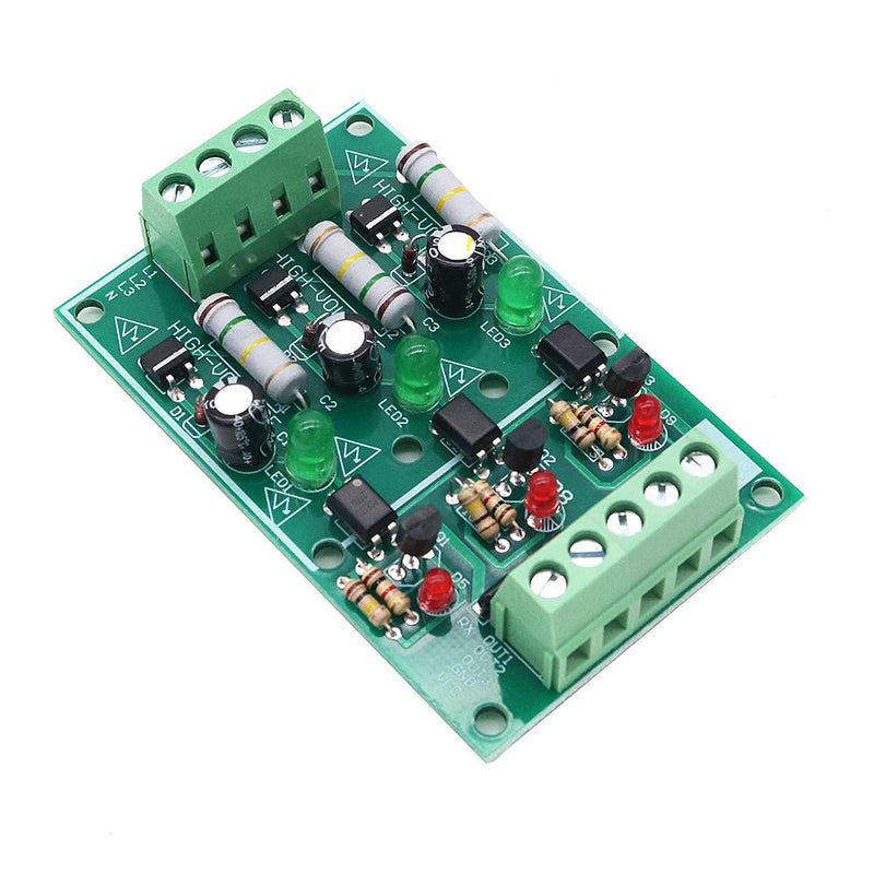 DollaTek 3 Channel Optocoupler Insulation Module AC 220V Insulation Board Test Module without PCB AC Detection Module