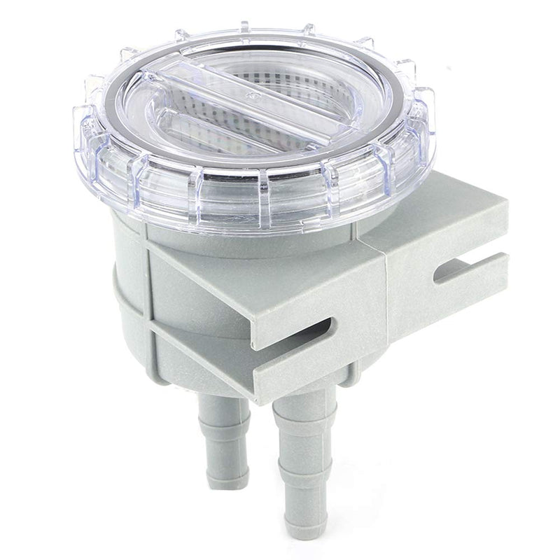 KIMISS Seawater Filter, ABS 4.3 Inch Inlet Sea Water Screen Filter Motor Protect Cleaner Cooling for 1/2 in 5/8 in 3/4 in Hose