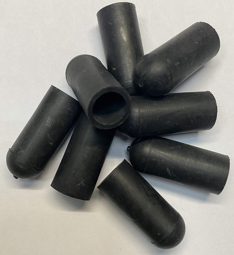 [Australia - AusPower] - Protection Force Round Cap for 7/16" 11mm OD X26 mm Length (Pack of 100) Pipe Post Tube End Cover 7/16-14 UNC 7/16-20 UNF M11 Screw Thread Protectors Elastic Rubber 11mm(7/16") 