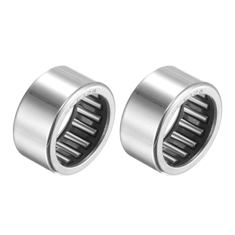 [Australia - AusPower] - uxcell SCE128 Needle Roller Bearings 3/4-inch Bore 1-inch OD 1/2-inch Width Chrome Steel Open End 2pcs 3/4x1x1/2" 