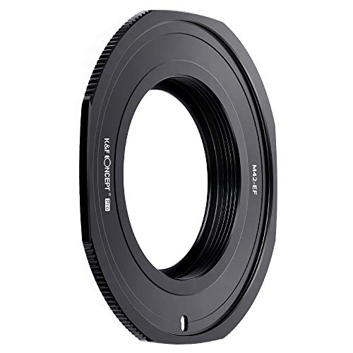K&F Concept M42 to EOS Adapter, Updated Lens Mount Adapter for M42 Mount Lens to Canon EOS EF EF-S Mount Camera Updated M42-EOS