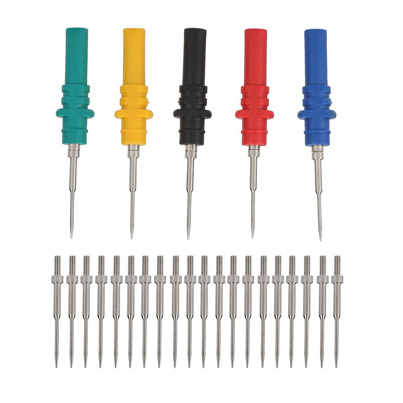 [Australia - AusPower] - Insulation Wire Piercing Probes, Akozon HT307A Automotive Oscilloscope Acupuncture Probe Pins Set Diagnosis Test Repair Tools 20 pcs Replacement Pins 