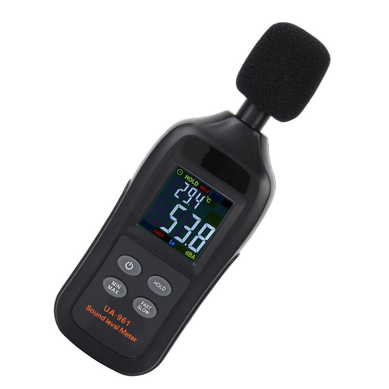 [Australia - AusPower] - Oumefar Sound Meter Digital LCD Screen Decibel Meter Detector Handheld with Measuring Level Range 35dB to 135dB Portable Sound Level Meter for Frequency Analyzer 