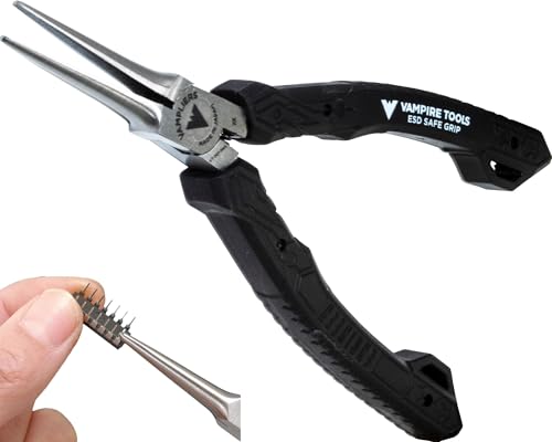 VAMPLIERS 5.5" Mini Precision Needle Nose Pliers Made in Japan ESD Safe 5.5" Needle Nose Pliers