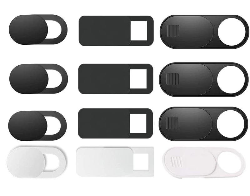 [Australia - AusPower] - 12 PCS Webcam Cover Slide,for MacBook Pro, iMac, Laptop, iPad, iPhone,PC(Tesla Model 3 Y X S Interior Cabin Camera); Ultra-Thin Camera Blocker Protector to Protect Privacy 