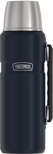 THERMOS Stainless King Vacuum-Insulated Beverage Bottle, 40 Ounce, Midnight Blue 40 Ounces